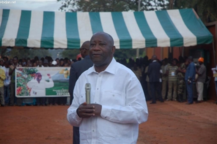 Laurent Gbagbo hier dans le Bas-Sassandra:“Découragez ceux qui se disent héritiers d’Houphouet-Boigny”